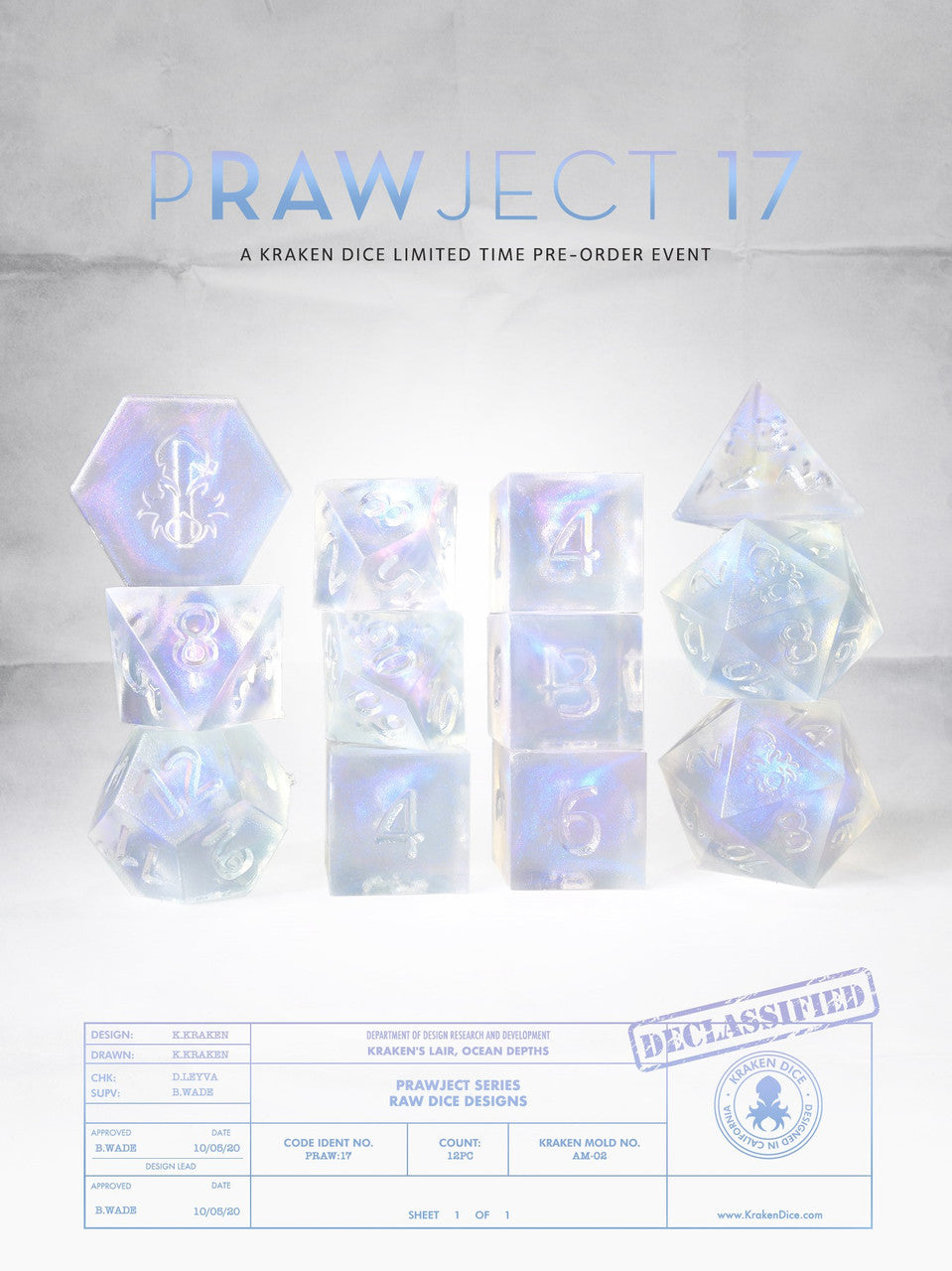 PRAWJECT:17  RAW RPG Dice Set